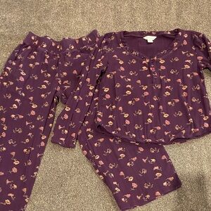 Sundance Purple Floral Pajama Set
